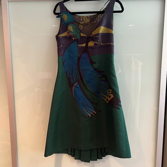 Prada, Silk Peacock Appliqué, Limited Ed.
Runway Collection Dress, S/S 2005 - Picture 3 of 9